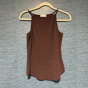 LOVERS + FRIENDS Ribbed Tank Top - Medium, Brown (REVOLVE)